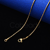 PVD Vacuum Plating 304 Stainless Steel Boston Link Chain Necklace NJEW-S420-005B-G-1