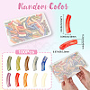 100Pcs Opaque Acrylic Beads MACR-SP0001-84-2