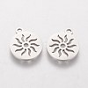 Non-Tarnish 304 Stainless Steel Charms STAS-Q201-T053-2