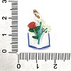 Spray Painted Alloy Pendants AL-CBAB1F7-01B-3