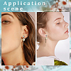 20Pairs Brass Stud Earring Findings KK-ME0002-59-5