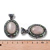 Natural Rose Quartz Pendants FIND-A041-01AS-06-3