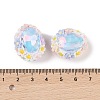 Handmade Luminous Polymer Clay Rhinestone Beads CLAY-H003-05F-4
