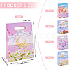 5Pcs 5 Styles Printed Paper Gift Tote Bags ABAG-TA0001-53-3