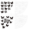2Pcs 2 Style Acrylic Tie-Dye Template DIY-CP0008-78D-1
