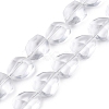 Frosted Glass Beads Strands GLAA-T023-30C-1