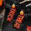 Halloween Style Trick-Treat Beaded Earrings for Women AP6409-1