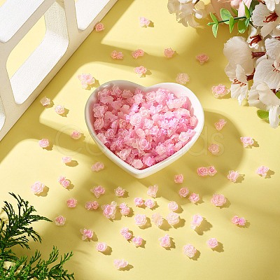 200Pcs Flower & Butterfly Resin Cabochons CRES-TA0001-89F-1