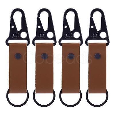4Pcs PU Leather Belt Keychains AJEW-PH0010-27B-1