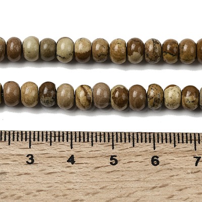 Natural Picture Jasper Beads Strands G-A280-A03-01-1