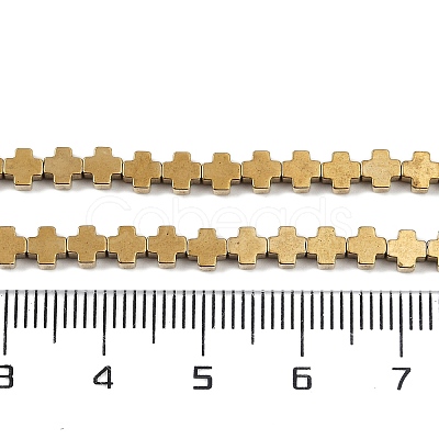 Electroplated Synthetic Non-magnetic Hematite Beads Strands G-J211-A06-02-1