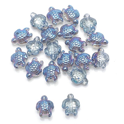 Electroplate Glass Beads EGLA-WH0003-04B-1