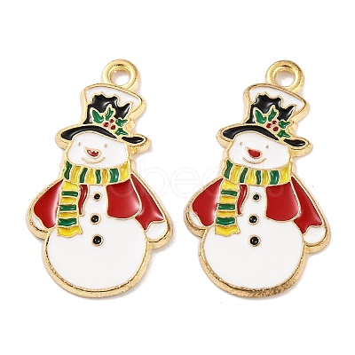 Christmas Theme Rack Plating Alloy Pendants LS-FIND-M020-04G-07-1