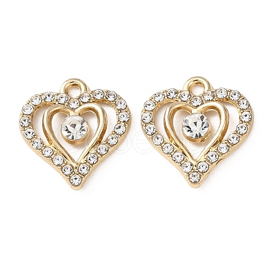 Alloy with Rhinestone Pendants FIND-Z111-02G-1