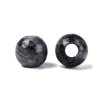 Natural Larvikite European Beads G-Q607-02T-1