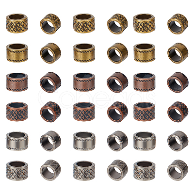 ARRICRAFT 60Pcs 6 Style  Tibetan Style Alloy Spacer Beads FIND-AR0003-23-1