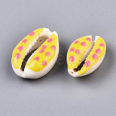 Natural Cowrie Shell Beads SHEL-Q312-006B-1