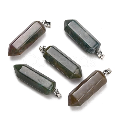 Natural Indian Agate Pendants GG-CBAA0EE-02P-06-1