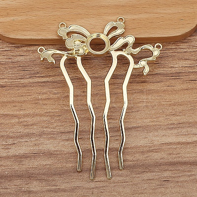 Alloy Hair Comb Findings PW-WGEAC7C-07-1