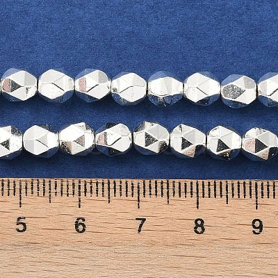Electroplated Synthetic Non-Magnetic Hematite Beads Strands G-U003-09-1