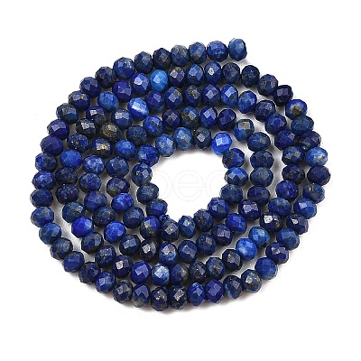 Dyed Natural Lapis Lazuli Beads Strands G-K376-B05-02-1