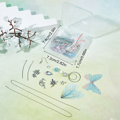 SUNNYCLUE DIY Fairy Butterfly Earring Making Kits DIY-SC0020-18-1