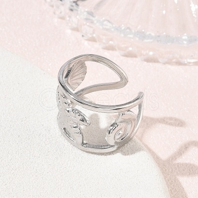 304 Stainless Steel Cuff Open Rings SA-CBAF5A1-05P-1