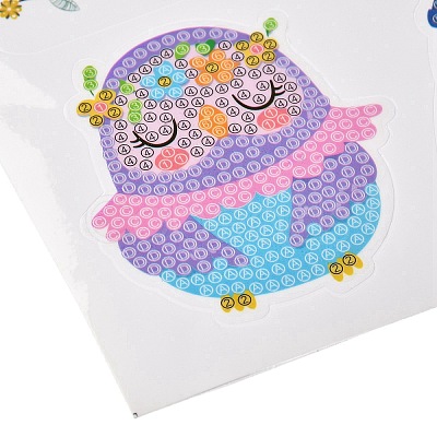 DIY Owl Diamond Painting Stickers Kits For Kids DIY-O016-02-1