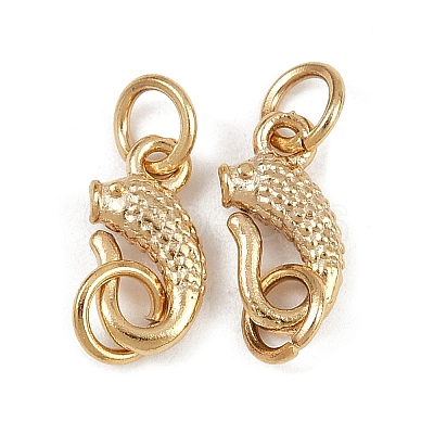 Brass Hook and S-Hook Clasps KK-P310-18G-1