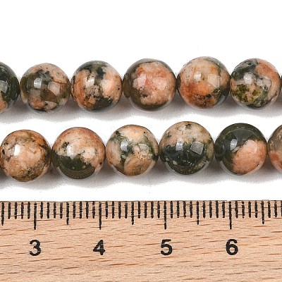 Natural Green Rutilated Quartz Beads Strands GG-CBAC4F6-B01-8mm-B-1