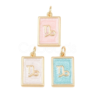 Brass Enamel Pendants KK-CBA62C2-01H-1