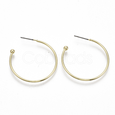 Iron Stud Earrings EJEW-N013-06-1