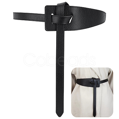 Cowhide Leather Chain Belts AJEW-WH0348-192A-01-1