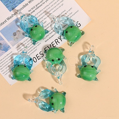 Handmade Lampwork Pendants PW-WG0A8A0-01-1