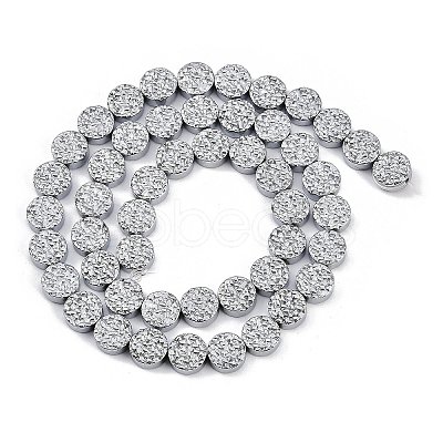 Electroplated Synthetic Non-magnetic Hematite Beads Strands G-H072-F01-01B-1