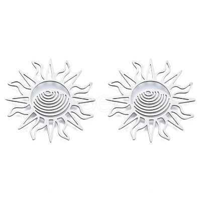 Non-Tarnish 201 Stainless Steel Filigree Joiners STAS-N090-LA950-1-1