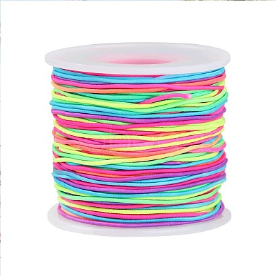 Segment Dyed Round Polyester Elastic Cord OCOR-WH20018-35B-1