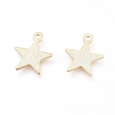 Brass Charms X-KK-G397-04G-1