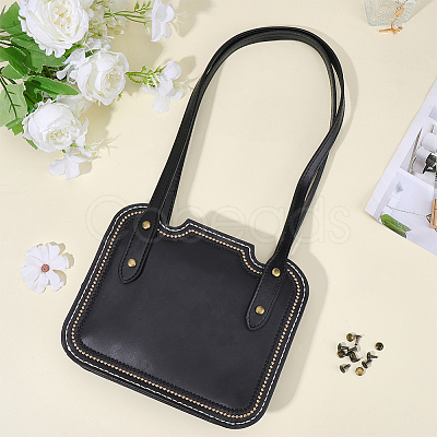 2Pcs Imitation Leather Bag Strap PURS-CL0001-08B-1