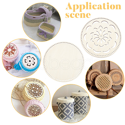 DIY Knitting Crochet Wooden Bag Bottom DIY-WH0185-51-1