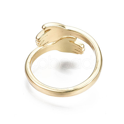 Brass Cuff Rings RJEW-Q161-019-NF-1
