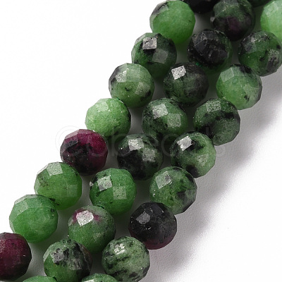 Natural Ruby in Zoisite Beads Strands G-S362-109D-1