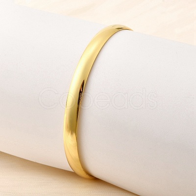 304 Stainless Steel Plain Bangles for Women BJEW-V004-02B-G-1