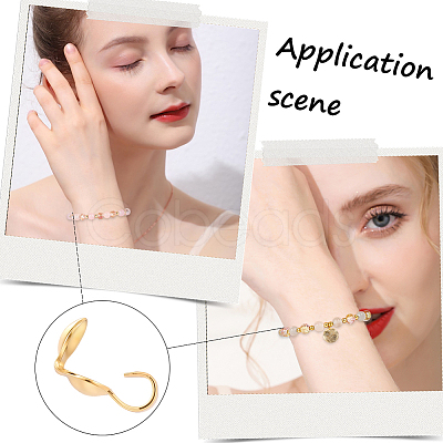 80Pcs Brass Bead Tips KK-BBC0019-12-1
