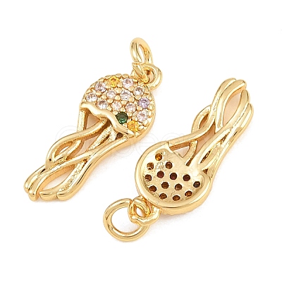Brass Micro Pave Colorful Cubic Zirconia Pendants KK-Q085-03C-G02-1