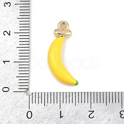 Fruit Alloy Enamel Pendants ENAM-P264-02J-G-1