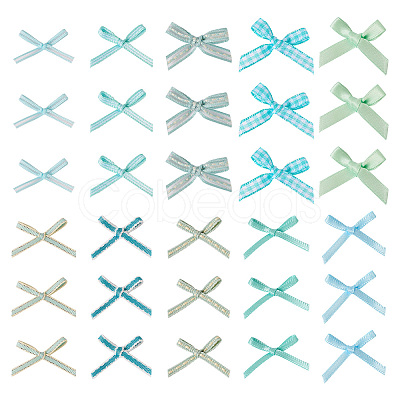 Handmade Polyester Bowknots Ornament Accessories AJEW-TAC0014-11B-1