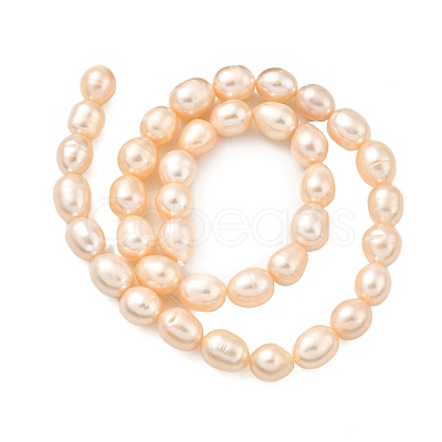 Natural Cultured Freshwater Pearl Beads Strands PEAR-I007-01F-07B-1