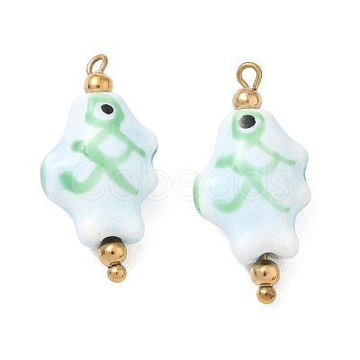 Handmade Porcelain Pendants STAS-Q119-31G-01-1