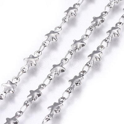 Tarnish Resistant 304 Stainless Steel Link Chains STAS-P219-74-1